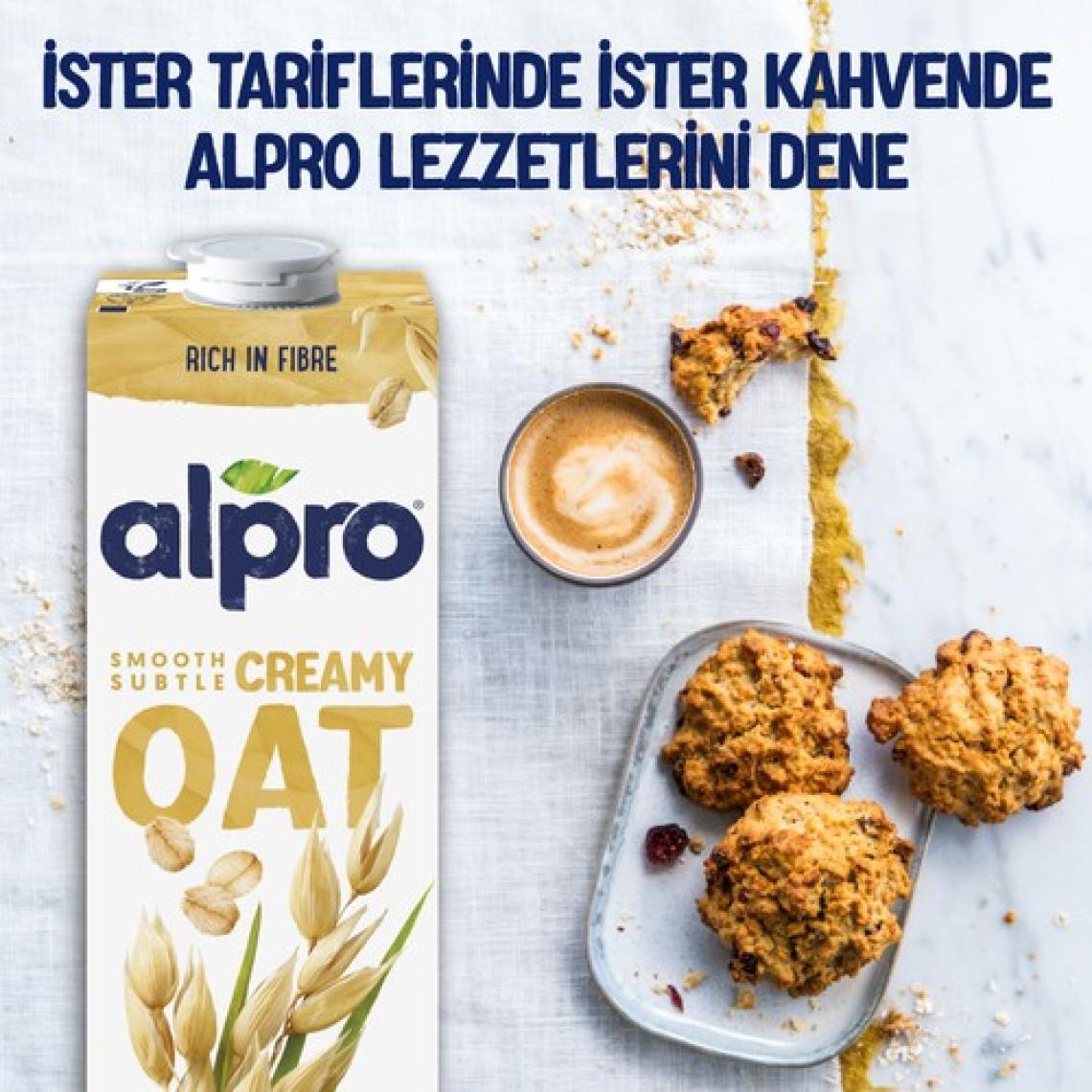 Alpro Yulaf Sütü 1 L Vegan Laktozsuz Bitkisel Bazlı