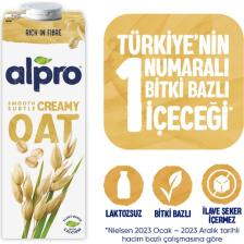 Alpro Yulaf Sütü 1 L Vegan Laktozsuz Bitkisel Bazlı