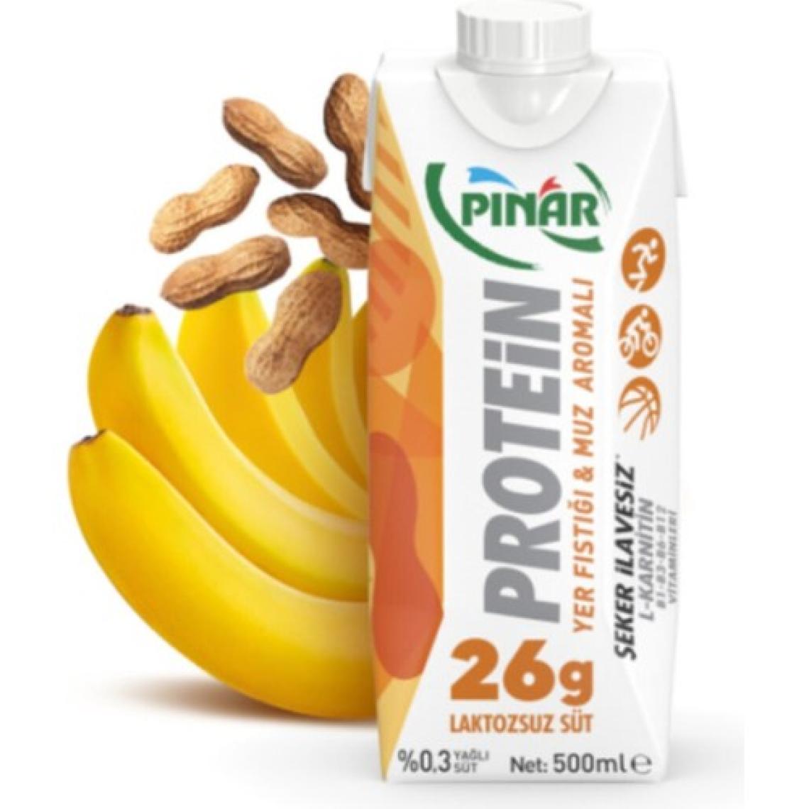 Pınar Protein Süt Karışık Set Vanilya, Kakao, Muz ,çilek 12'li