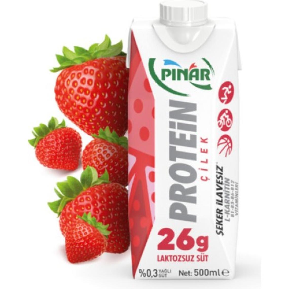 Pınar Protein Süt Karışık Set Vanilya, Kakao, Muz ,çilek 12'li