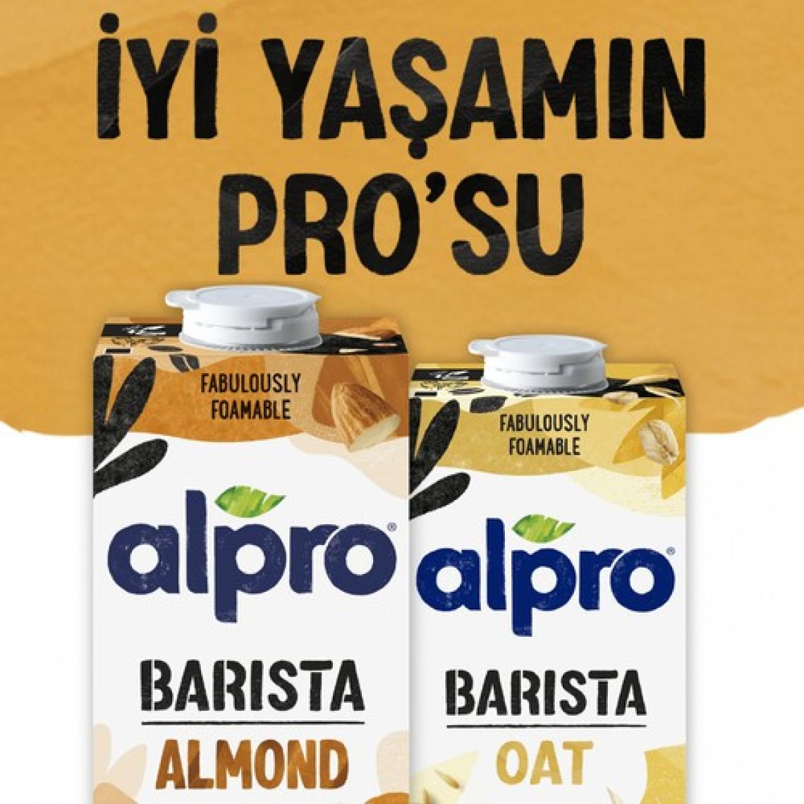 Alpro Barista Badem Sütü 1 L Vegan Laktozsuz Bitkisel Bazlı