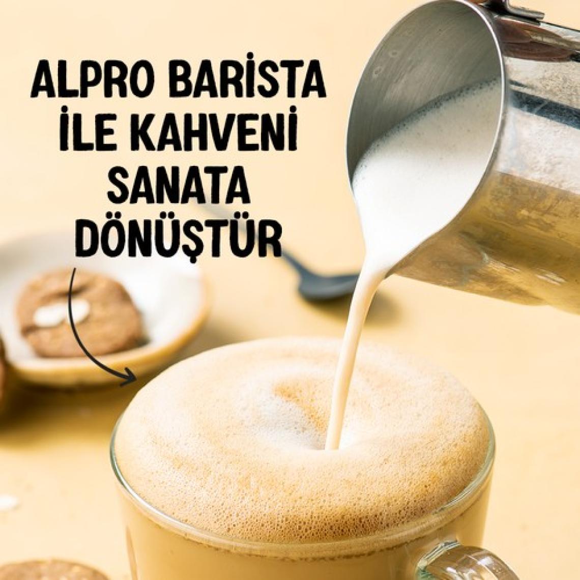 Alpro Barista Badem Sütü 1 L Vegan Laktozsuz Bitkisel Bazlı