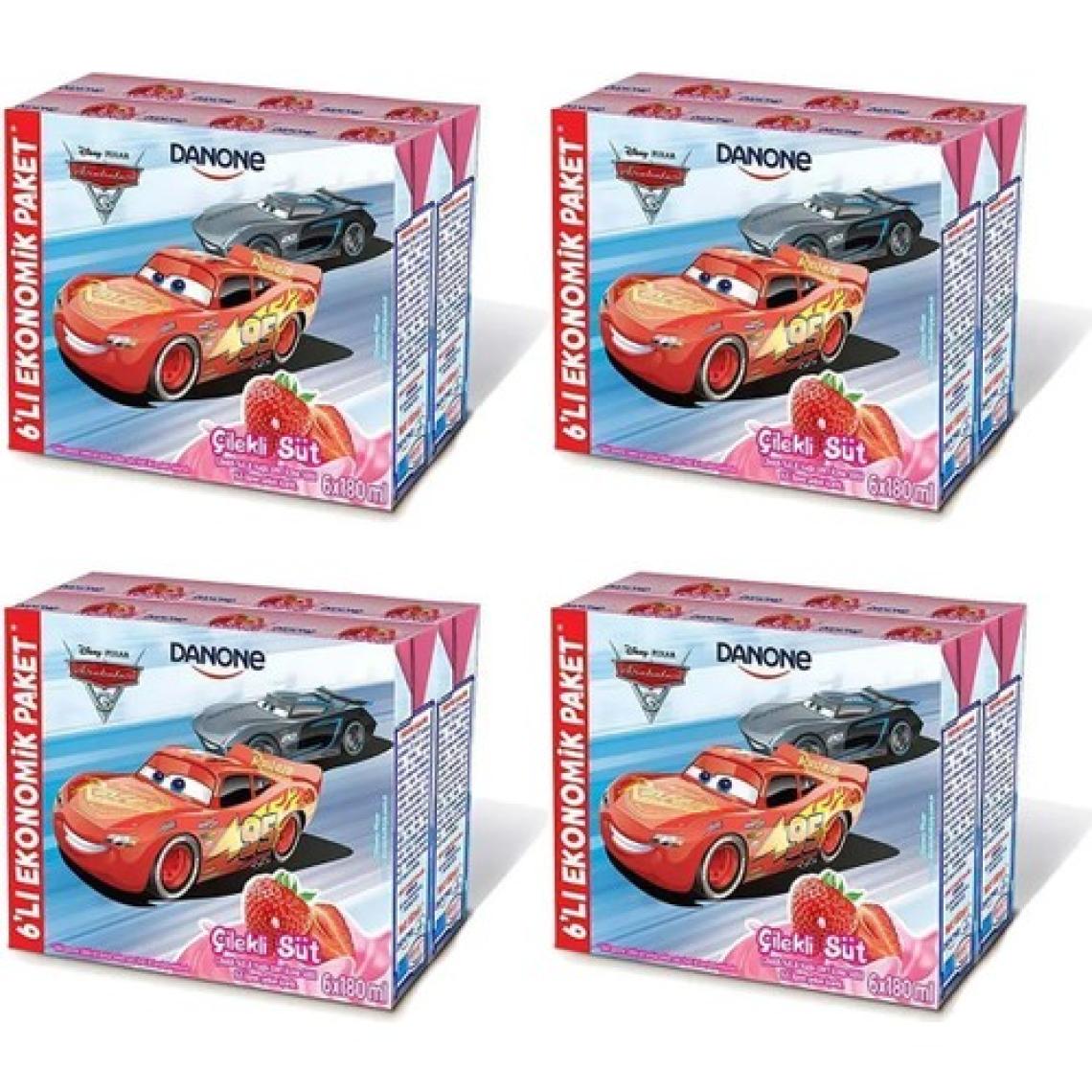 Danone Disney Çilekli Uht Süt 180ML X6 x 4 Adet (Karakter Seçimi Yapılamamaktadır)