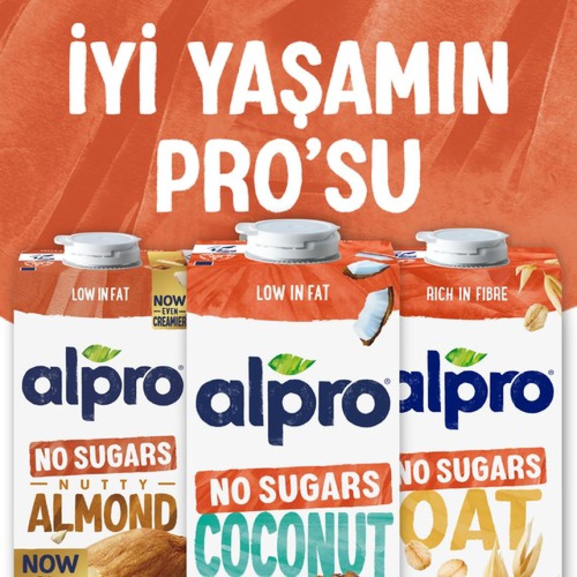 Alpro Şekersiz Hindistan Cevizi Sütü 1 L Vegan Laktozsuz Bitkisel Bazlı