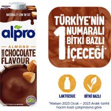 Alpro Bitter Çikolata Badem Sütü 1 L Vegan Laktozsuz Bitkisel Bazlı