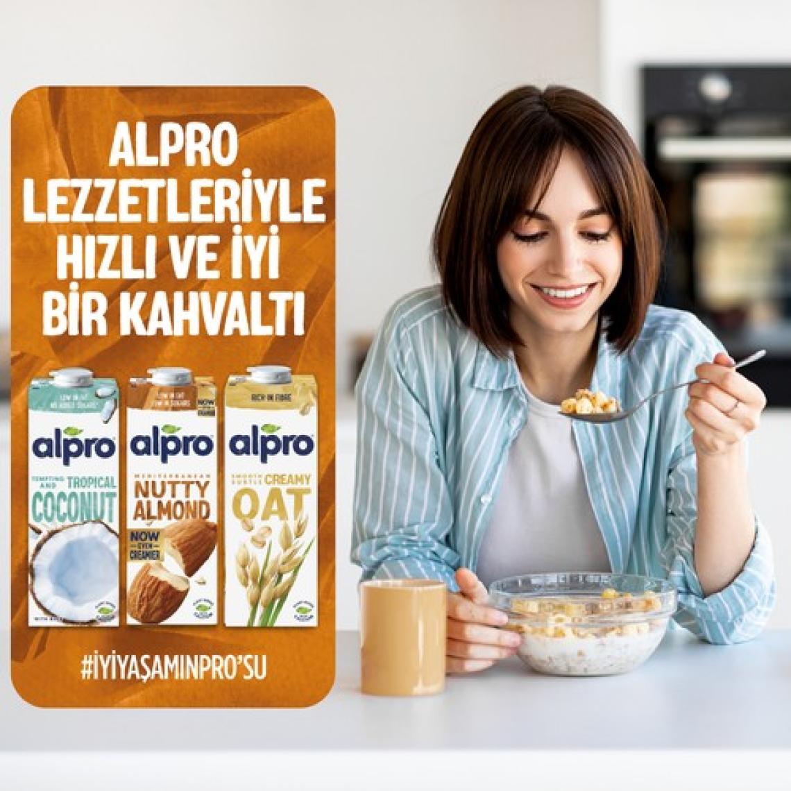 Alpro Badem Sütü 2x1 L Vegan Laktozsuz Bitkisel Bazlı