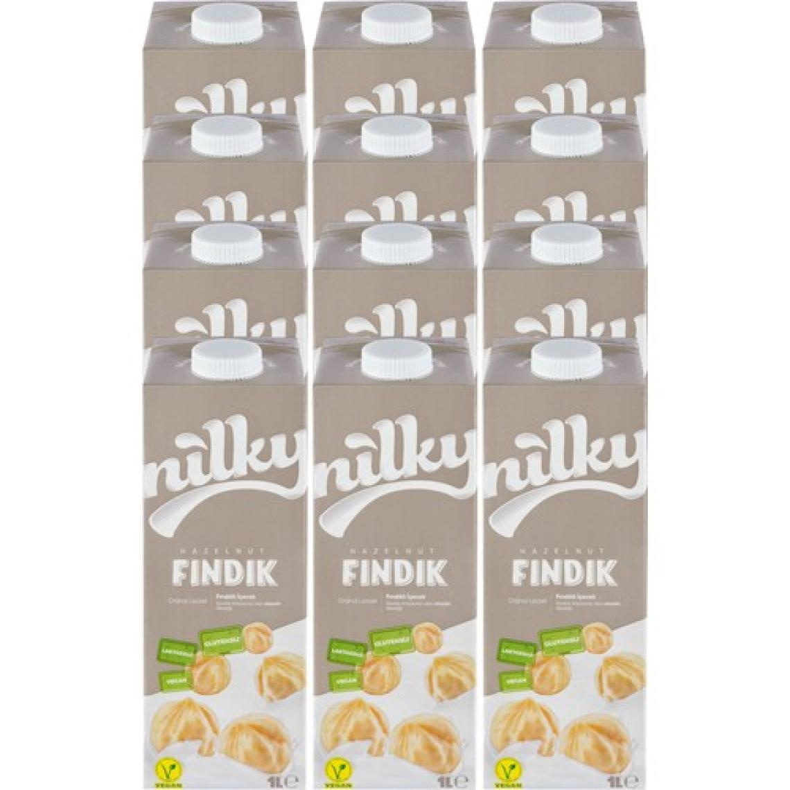 Nilky Fındık Sütü Glütensiz Bitkisel Bazlı Laktosuz Vegan 12x1 lt