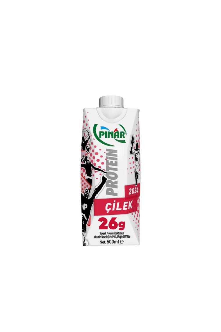 Çilekli Protein Süt 500 ml X 12 Adet