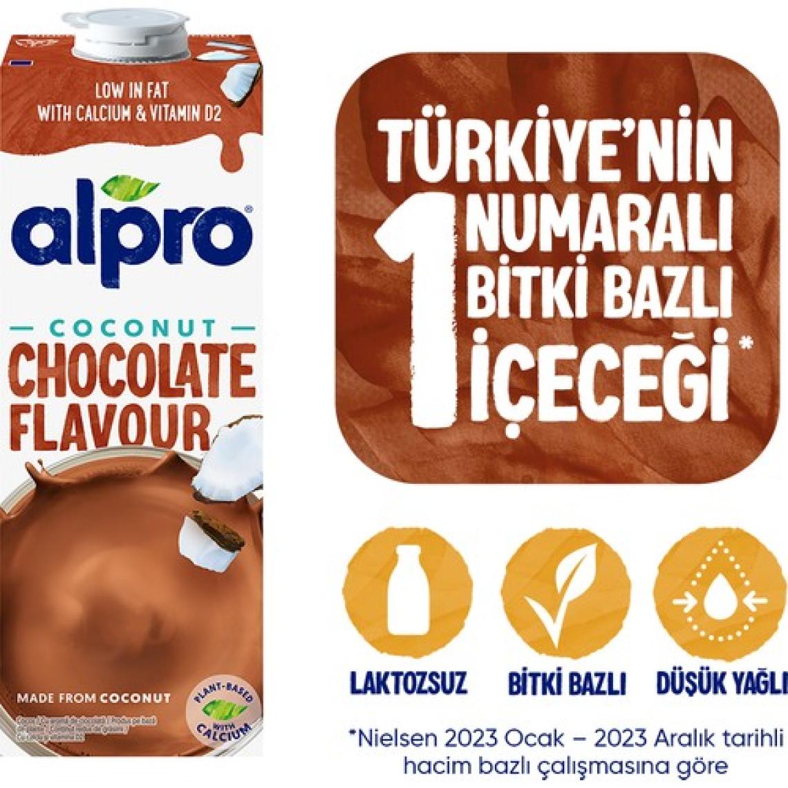 Alpro Çikolata Aromalı Hindistan Cevizli İçecek 1L