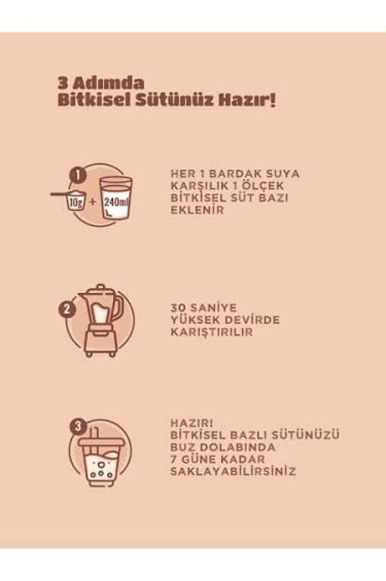 Plantero Fındık Sütü Bazı Konsantre (250gr,  Fındık, Şekersiz) 00003