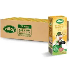 Sütaş Muzlu Süt 200 ml (27 Adet)