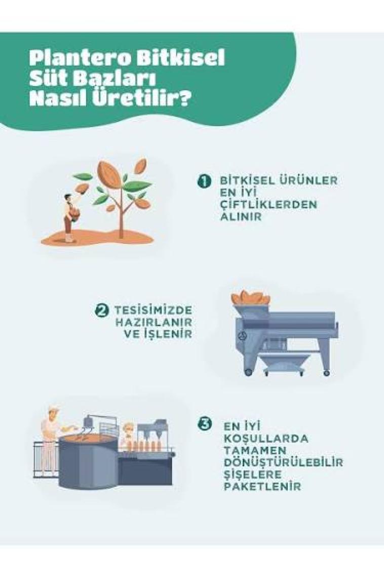 Plantero 2'li Set Kaju Sütü Bazı Konsantre 250 gr 6 Lt Süt %100 Kaju 25 Bardak 00002-2
