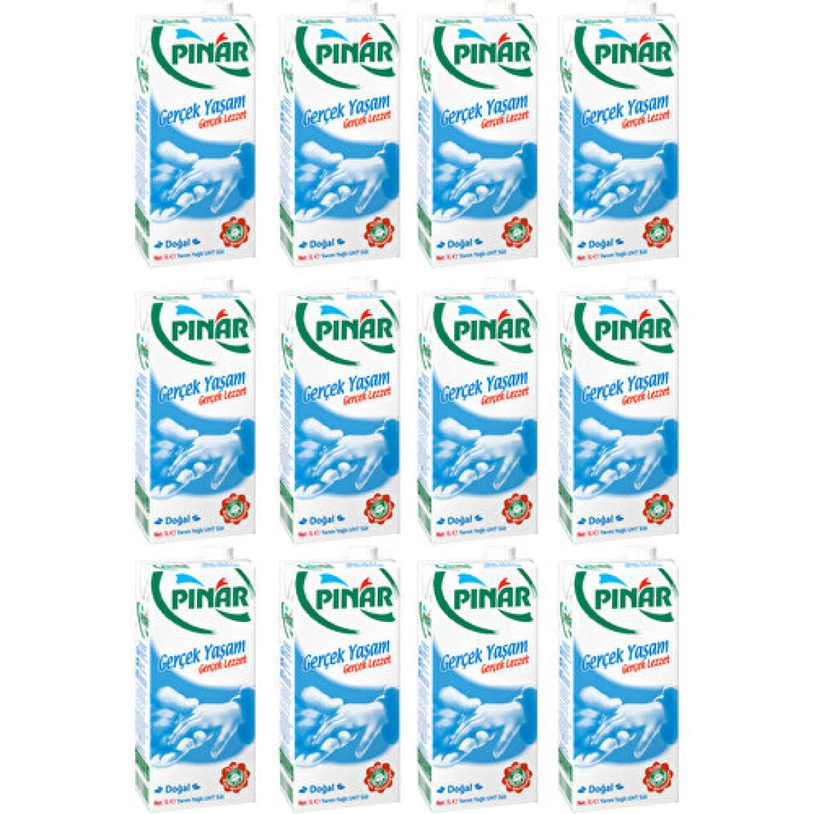 Pınar Yarım Yağlı Süt 1 Lt x 12 Adet