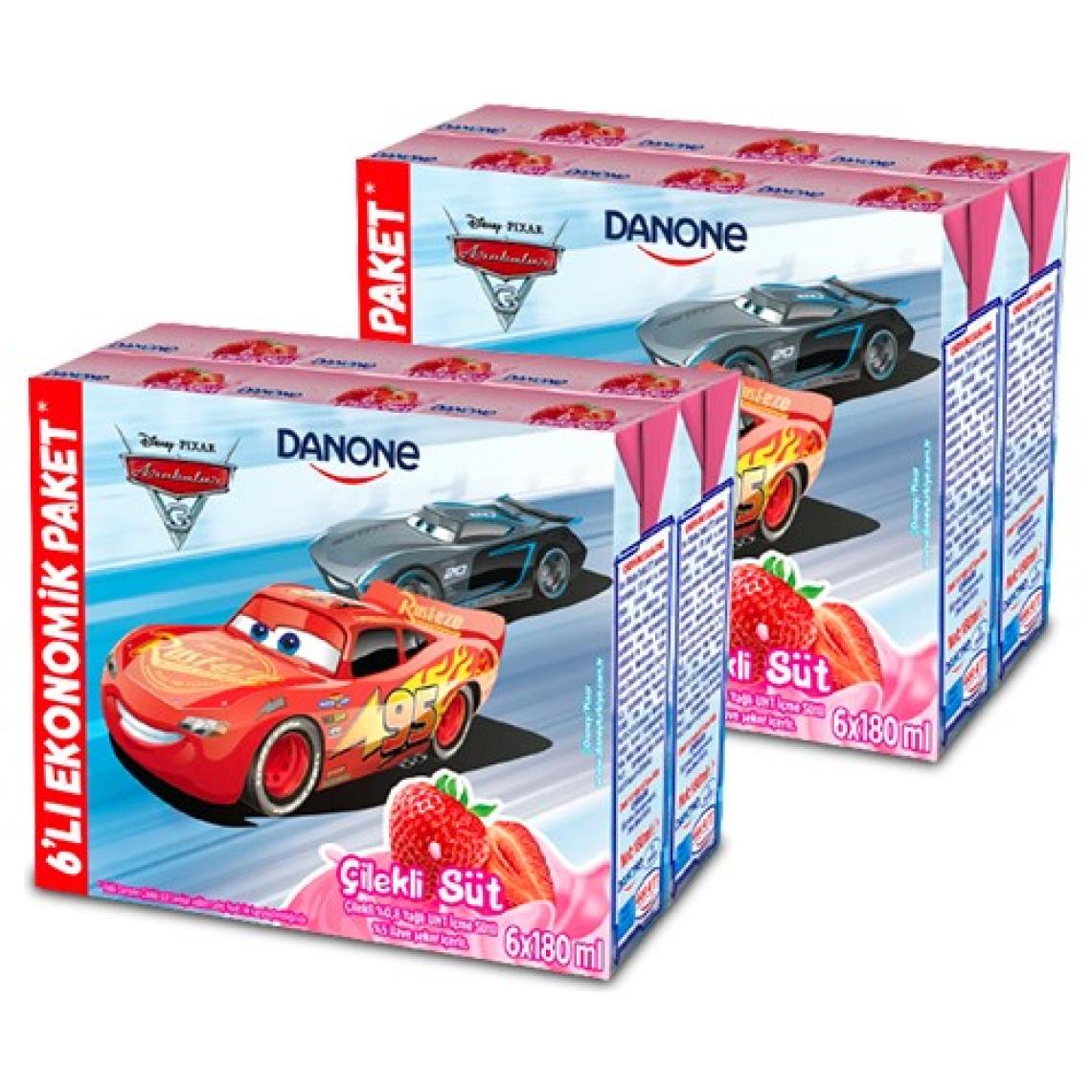 Danone Disney Çilekli Uht Süt 180ML X6 - x 2 Adet (Karakter Seçimi Yapılamamaktadır)