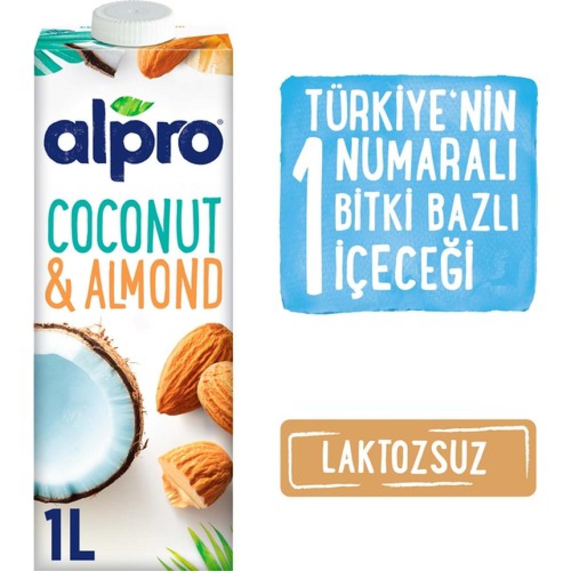 Alpro Hindistan Cevizi & Badem Sütü 1 lt