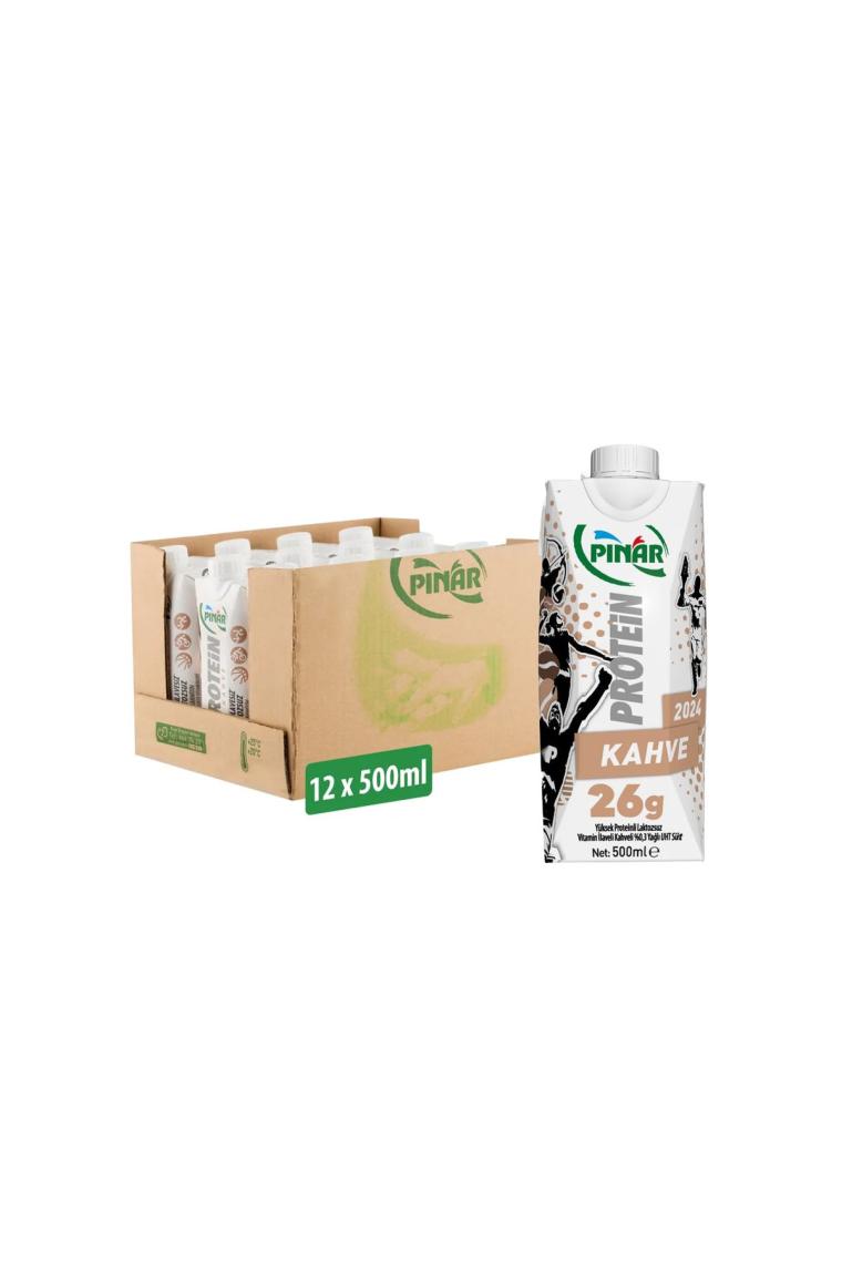 Kahveli Protein Süt 500 ml X 12 Adet