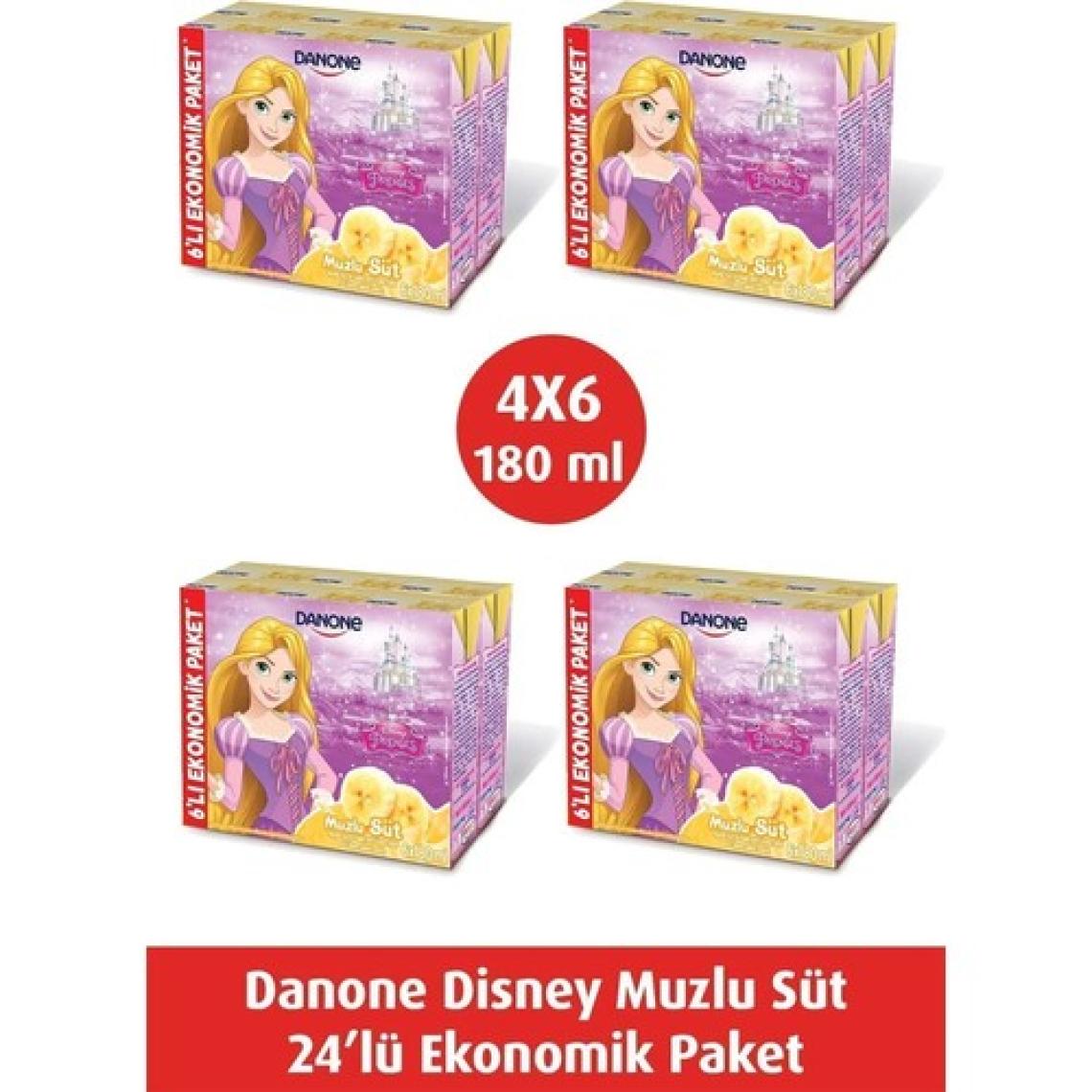 Danone Disney Muzlu Uht Süt 180ML 6'lı (Karakter Seçimi Yapılamamaktadır) X4 Adet