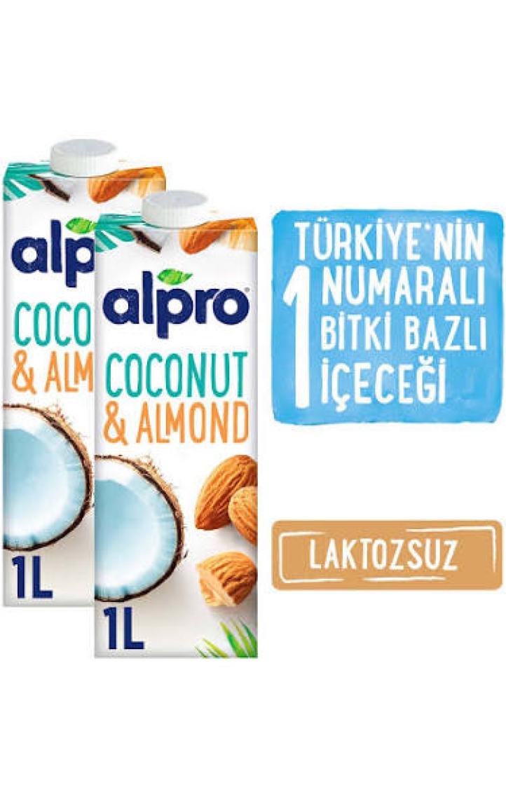 Alpro Hindistan Cevizli & Badem Sütü 2x1L