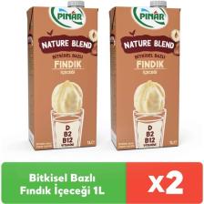 Pınar Nature Blend Bitkisel Bazlı Fındık Içeceği 1 L Vegan Laktozsuz x 2 Adet