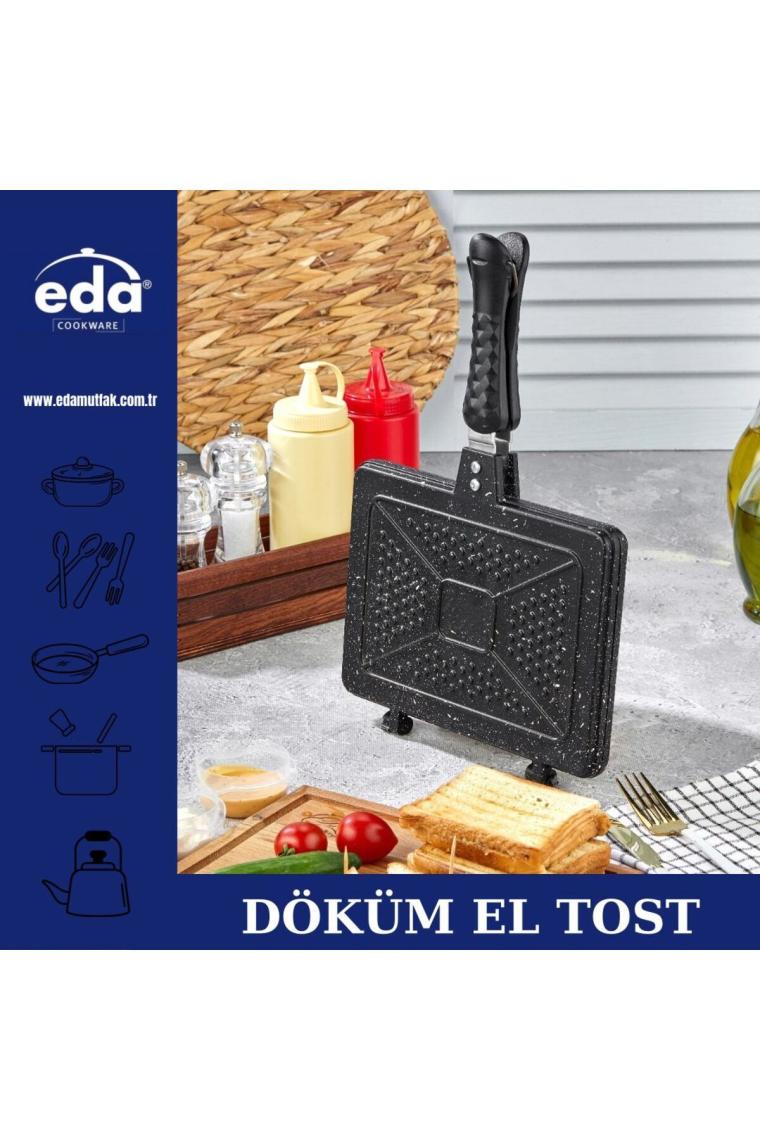 Döküm Granit 24x17 Cm Ocak Üstü El Tost Makinesi