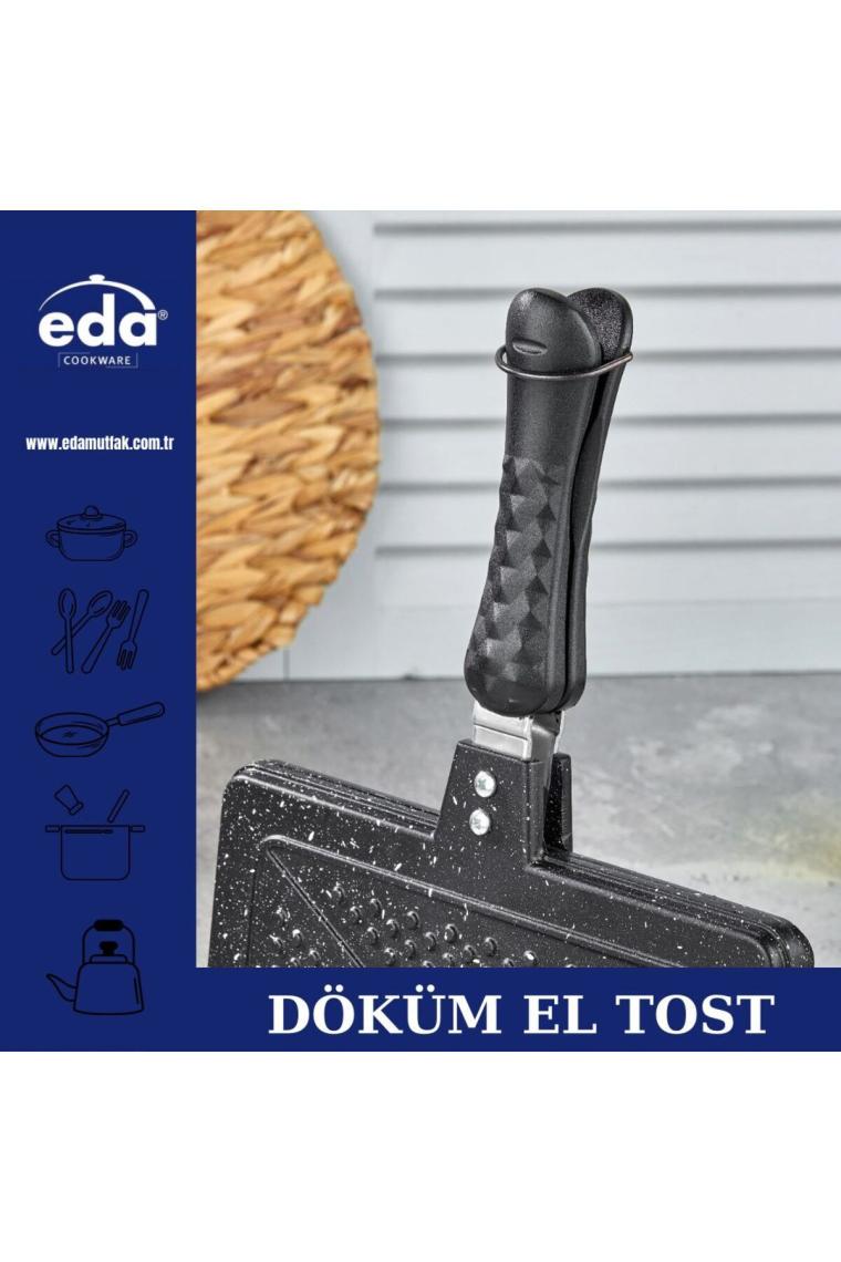 Döküm Granit 24x17 Cm Ocak Üstü El Tost Makinesi