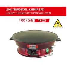 J-181 Yk-25 2000w Elektrikli Lüks Termostatlı 50 Cm Ekmek,gözleme,börek Ve Katmer Sacı