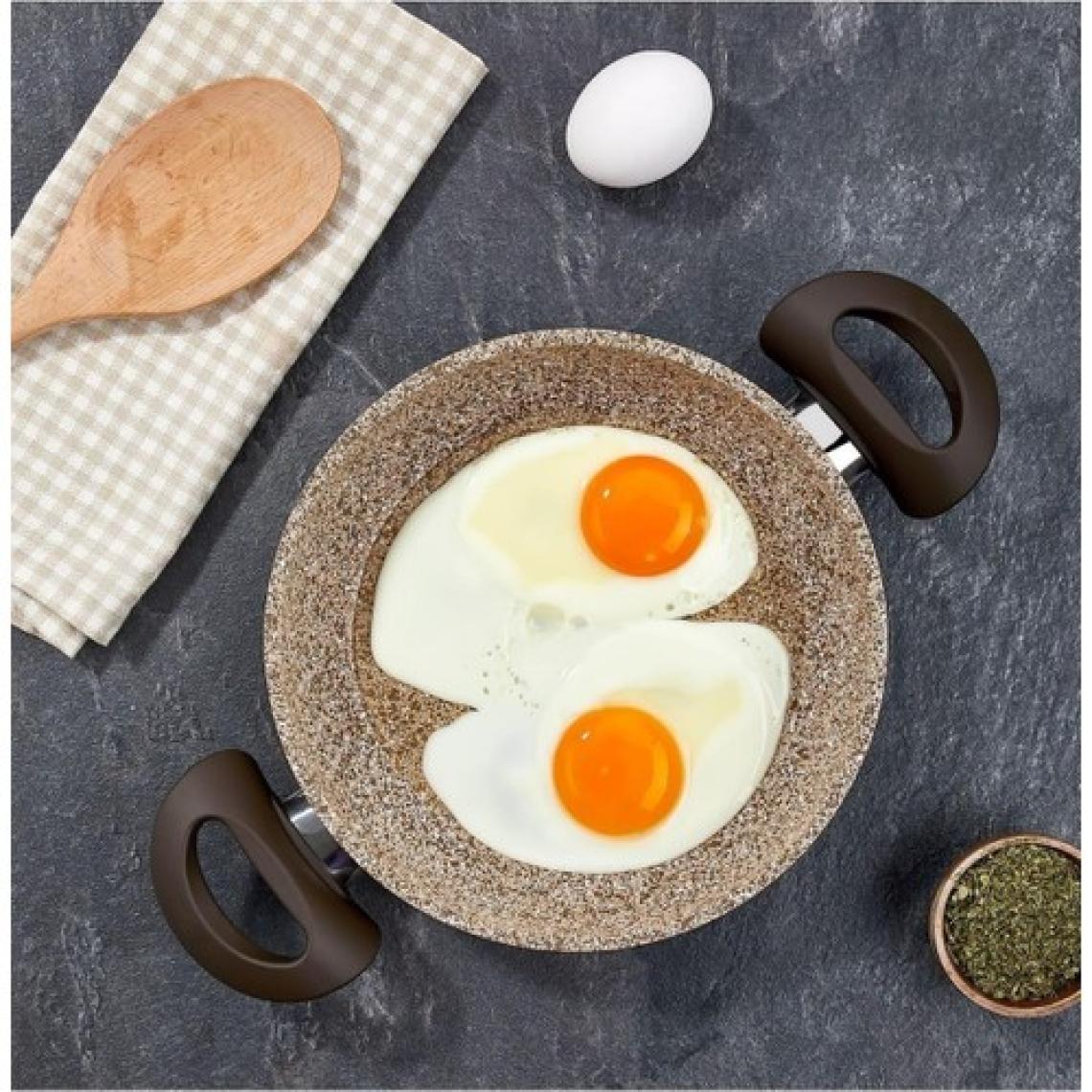 Falez Creamy 3 Parça Granit Tava Seti Sahan Set