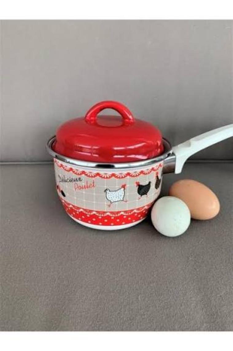 Miss Betty Rafadan Yumurta ve Sos Tavası Desenli Emaye FMA55531 Ms