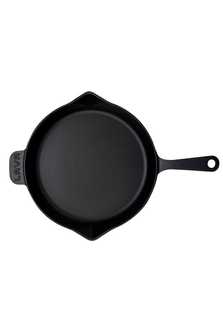 Döküm Yuvarlak Kızartma Tavası Döküm Demir Yekpare Saplı. Çap(Ø)30cm