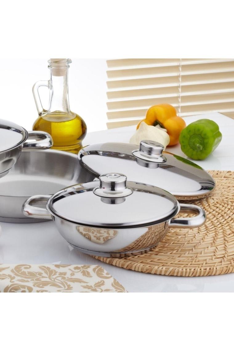 Omlet Set 6 Parça (çelik Kapaklı)