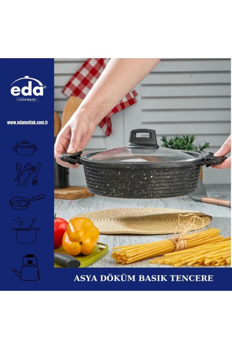 Eda Gri 7 Parça Set Tencere Seti