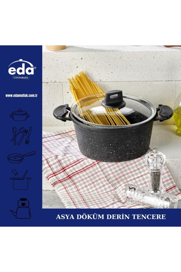 Eda Gri 7 Parça Set Tencere Seti
