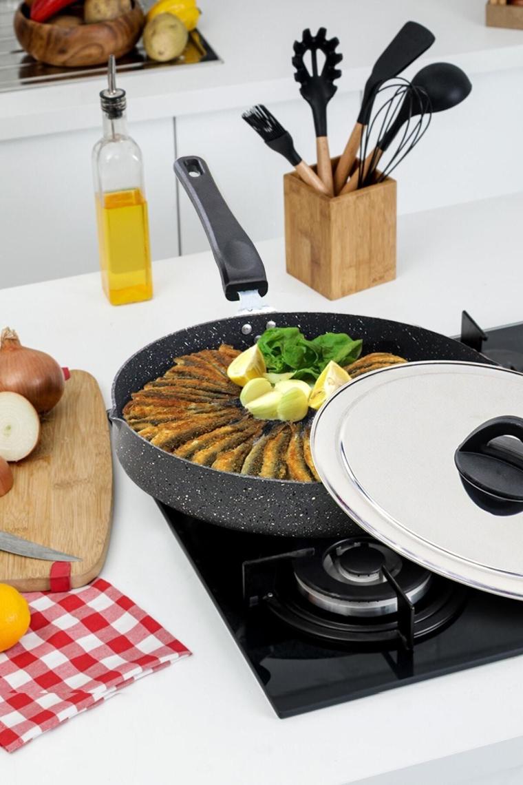 Özkent K-569 Hamsilos 32 cm Granit Balık Börek Tavası
