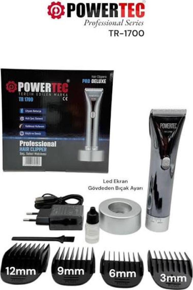 Powertec TR-1700  Pro Deluxe  Saç -Sakal Kesme Makinesi