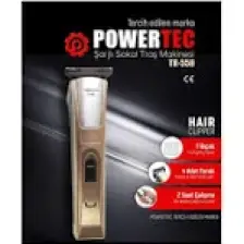 Powertec TR-558 Profesyonel Şarjlı Saç Sakal Ense T-bıçak Tıraş Makinesi