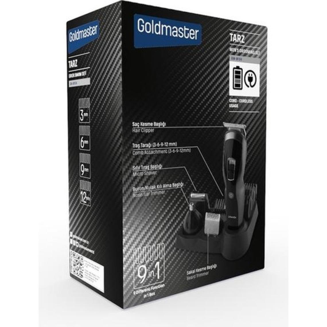 Goldmaster GM-8104 9in1 Tarz Erkek Tıraş Bakım Seti