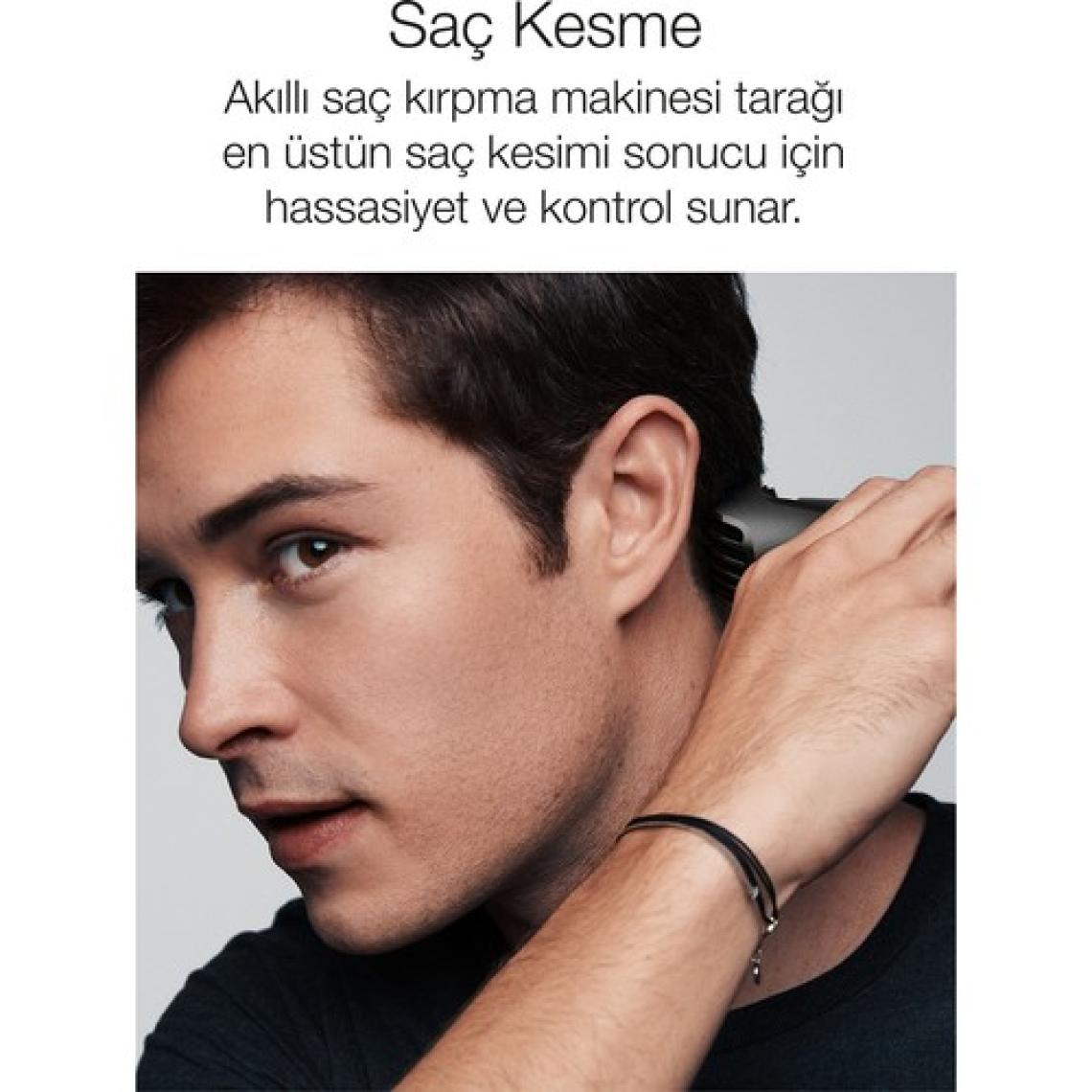 Braun MGK 3221 Şarjlı Erkek Bakım Kiti 6 Ek Ataşman, Kuru Kullanım Kablosuz Şekillendirici - Siyah/Yeşil
