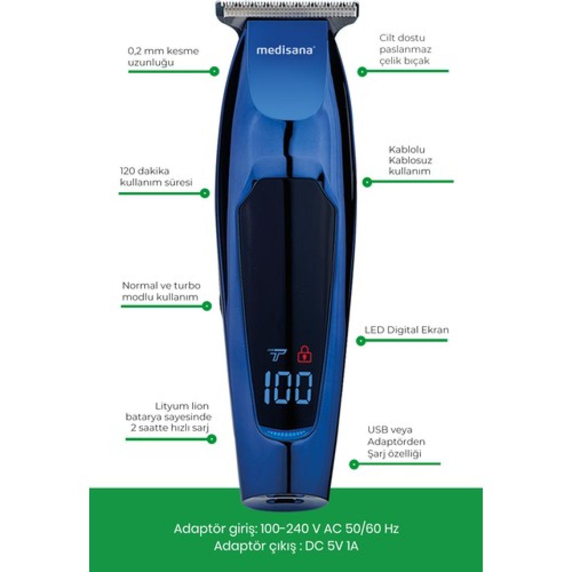 Medisana Hero MD-7808 Saç ve Sakal Şekillendirici