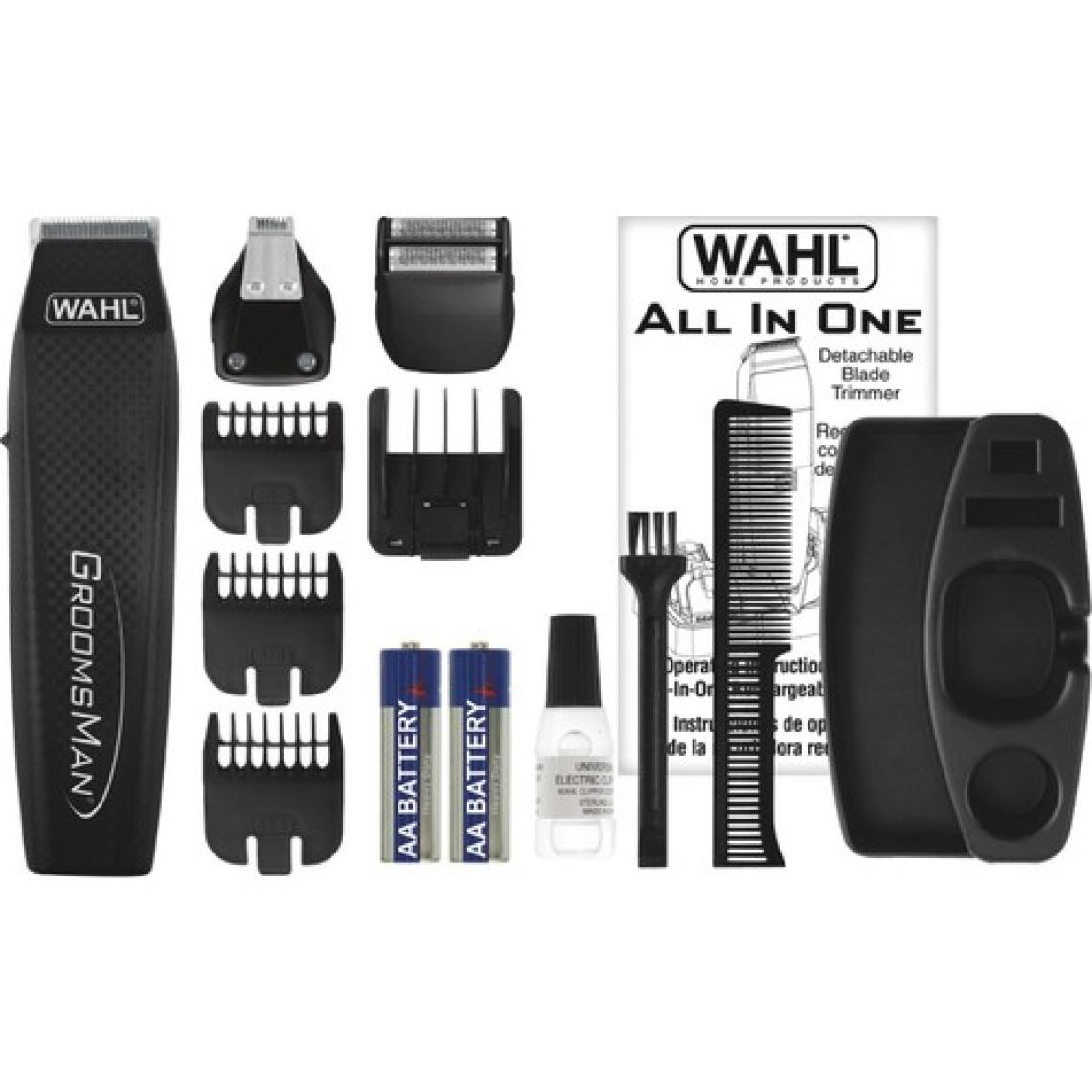 Wahl Groomsman All in One Saç, Sakal ve Bıyık Düzeltme ve Şekil Verme Kiti-Pilli