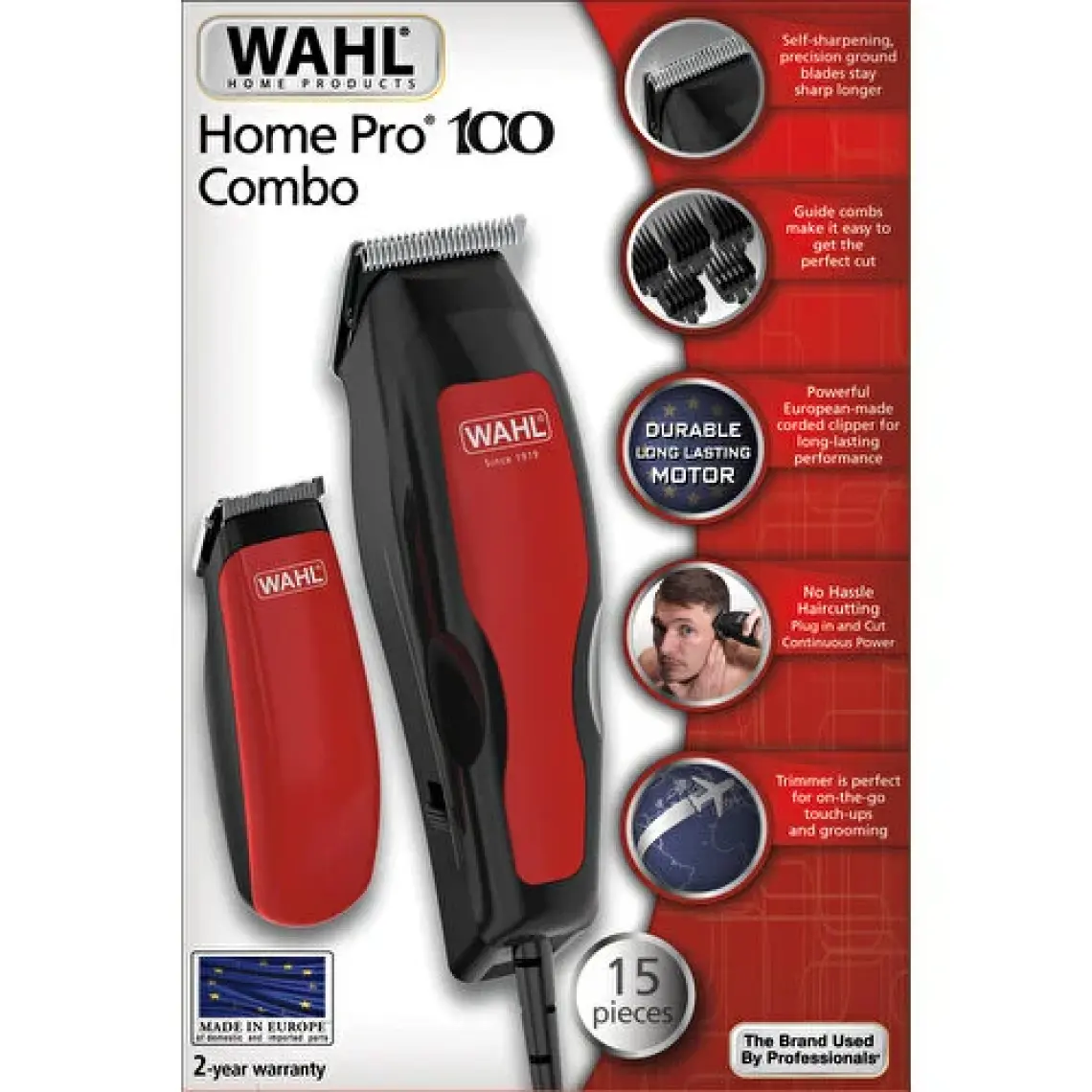 Wahl 1395 Homepro 100 Combo Kablolu Saç Kesme Makinesi + Mini Düzeltici