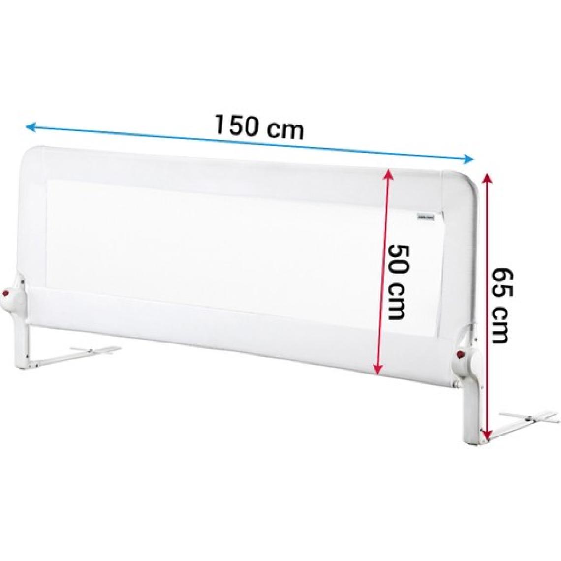 Wellgro 150*65 cm Beyaz Renk Yatak Bariyeri, Yatak Korkuluğu