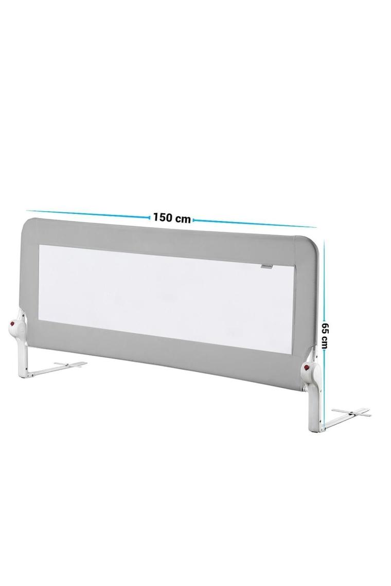 150*65 Cm Gri Renk Yatak Bariyeri, Yatak Korkuluğu