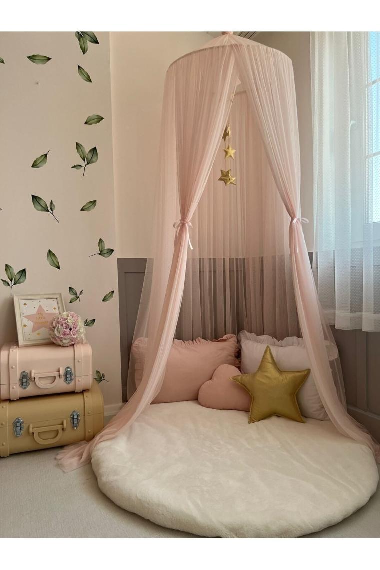 Pamuka Basic Tül Cibinlik Baby Pink