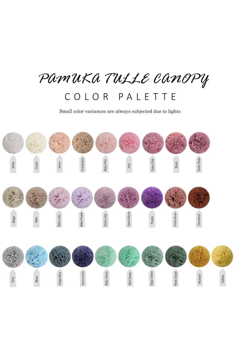 Pamuka Basic Tül Cibinlik Baby Pink