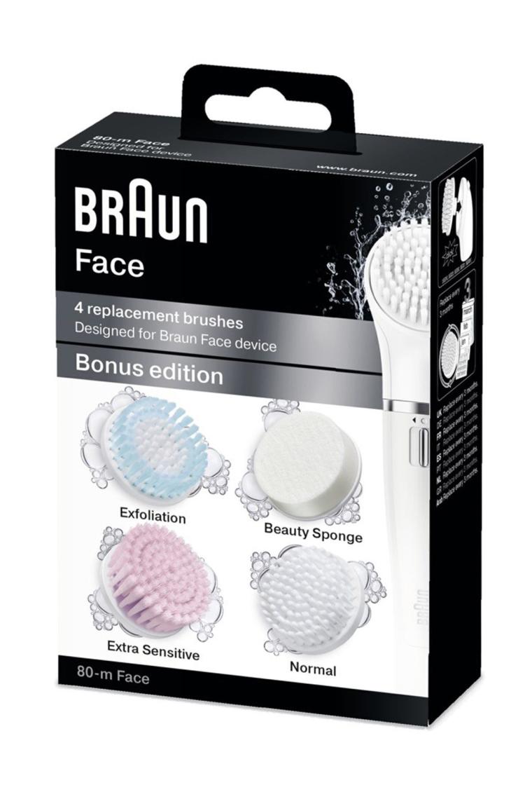 Braun SE80-m Face Yüz Temizleme Cihazı 4lü Yedek Başlığı