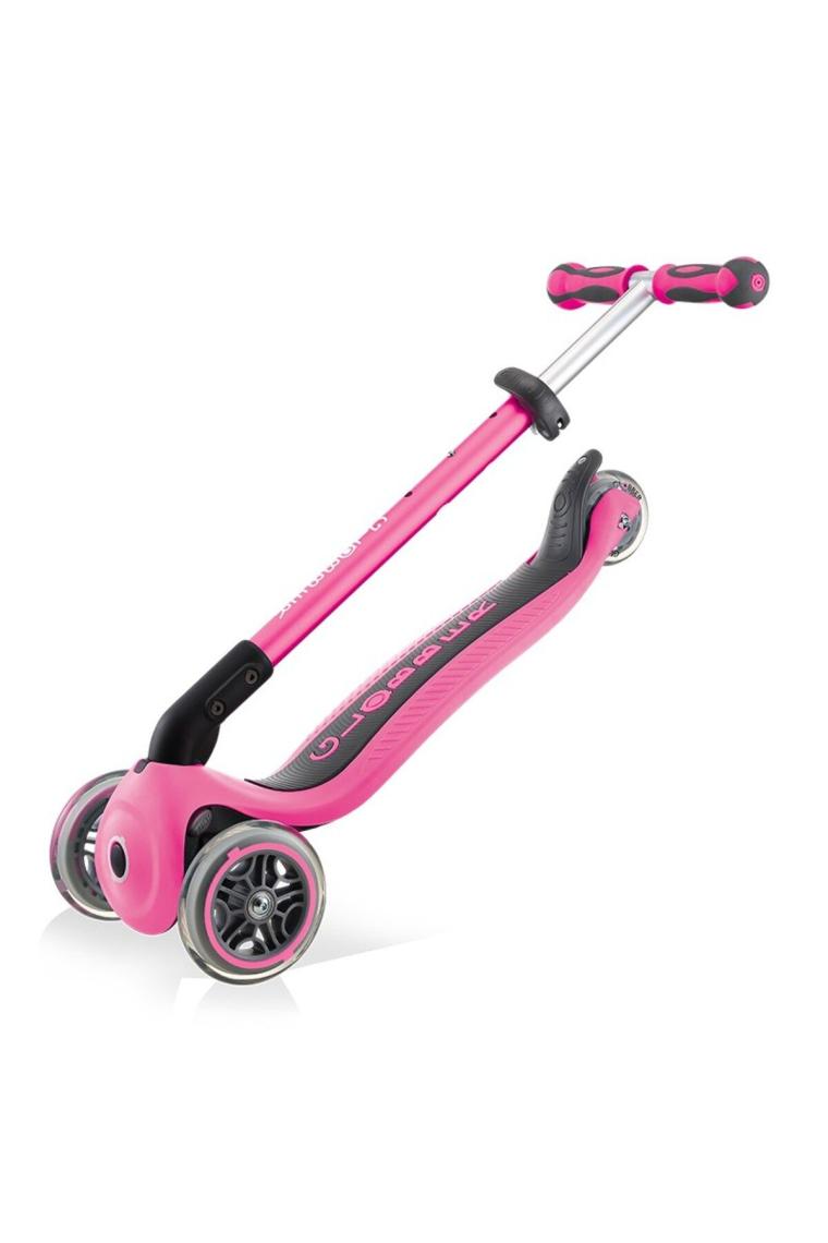Globber Go Up Deluxe Play Pembe 3 Tekerlekli Oturaklı Işıklı Çocuk Scooter
