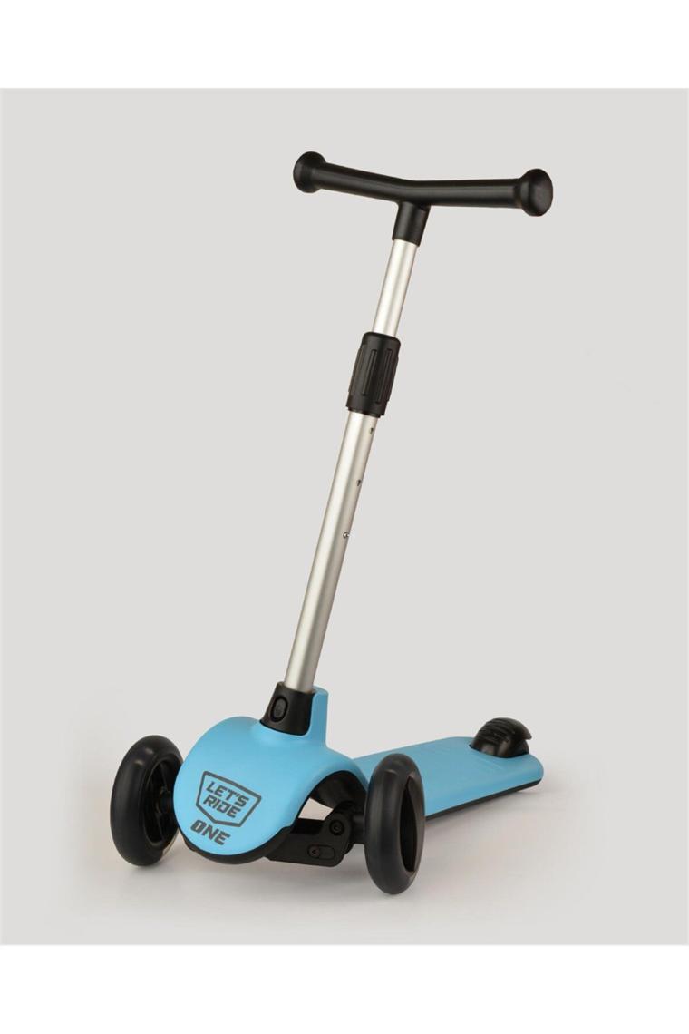 Lc Let's Ride Işıklı Ve 3 Tekerlekli Mavi Çocuk Scooter