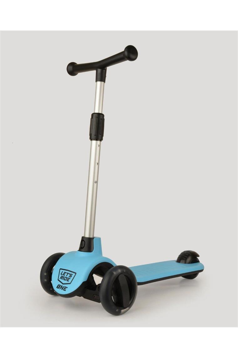 Lc Let's Ride Işıklı Ve 3 Tekerlekli Mavi Çocuk Scooter