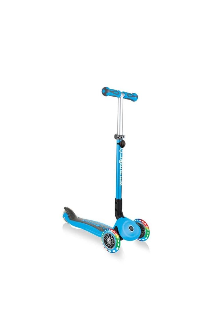 Globber Go Up Deluxe Play Mavi 3 Tekerlekli Oturaklı Işıklı Çocuk Scooter