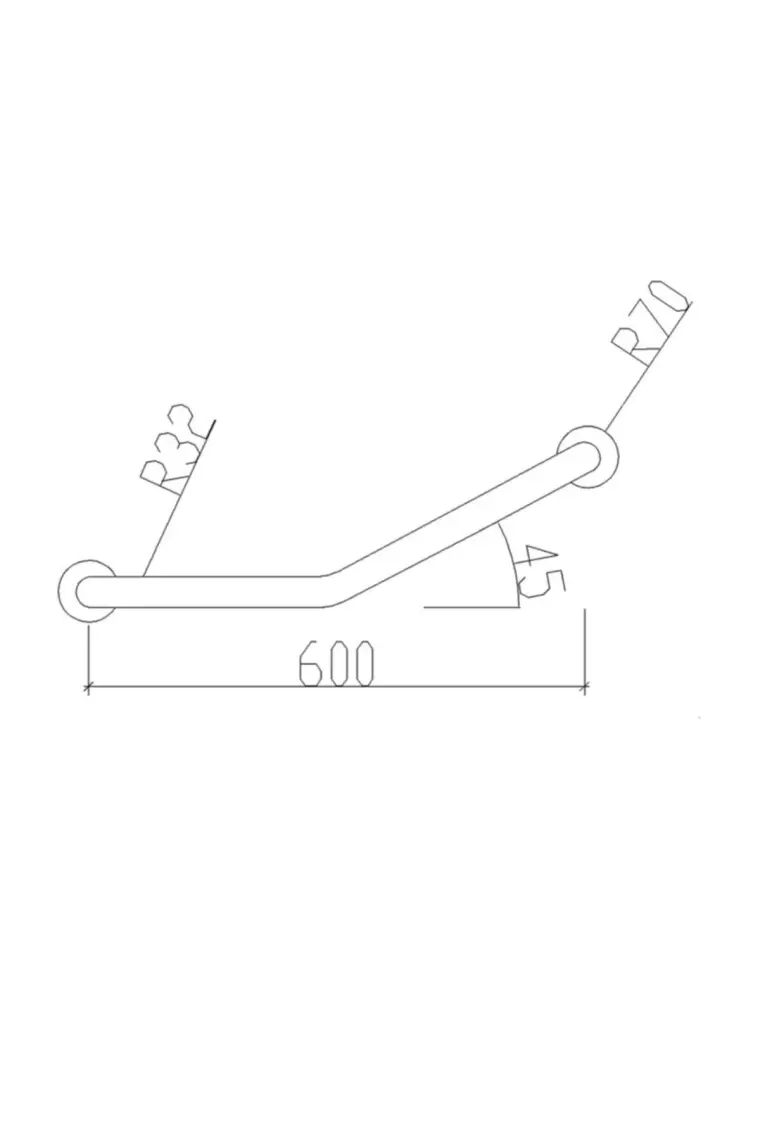 RST® MANNESMANN Açılı Tutunma Barı - 32 mm